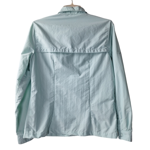 L.L Bean Women Small Vented Long Sleeve Outdoor Hiking Button Down Shirt Pockets - Picture 2 of 15